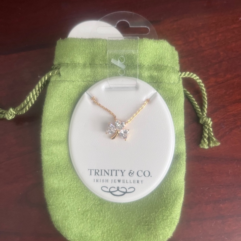 Trinity & Co. Shamrock Necklace